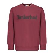 Timberland Röd Sweatshirt med Tryck och Långa ärmar Red, Herr