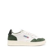 Autry Svarta Mocka Medalist Låga Sneakers Green, Herr