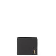 Saint Laurent Plånbok i borstat läder Black, Herr