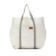 Chloé Pre-owned Pre-owned Tyg totevskor White, Dam