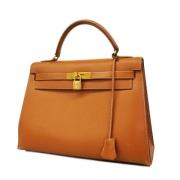 Hermès Vintage Pre-owned Laeder handvskor Yellow, Dam