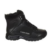 Calvin Klein Svarta High-Top Sneakers för Kvinnor Black, Dam