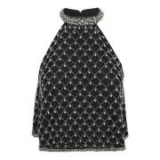 Pinko Stilren Svart Topwear Aw24 Black, Dam