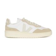 Veja Vit Läder Sneakers Kvinna Pack Beige, Dam