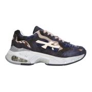 Premiata Innovativa Sharky Sneakers med lantlig inspiration Blue, Herr