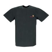 Carhartt Wip Mörk Cedar Script Tee Herr T-shirt Black, Herr