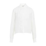 Ermanno Scervino Vit Sidenskjorta Elegant Stil White, Dam