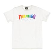 Thrasher Regnbåge Mag Tee Vit Herr T-shirt White, Herr