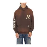 Represent Hoodie med Masking Tape Print Brown, Herr