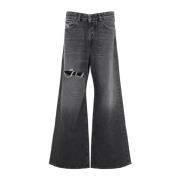 Diesel Svarta Jeans för Kvinnor Aw24 Black, Dam