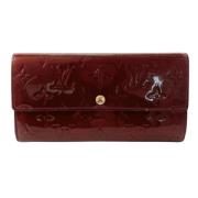 Louis Vuitton Vintage Pre-owned Tyg plnbcker Red, Dam