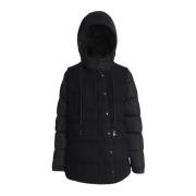 Moncler Lång Vinterrock Black, Dam