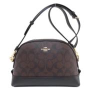 Coach Pre-owned Pre-owned Canvas axelremsvskor Brown, Dam