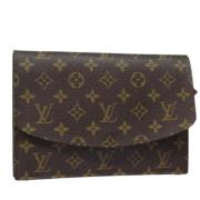 Louis Vuitton Vintage Pre-owned Canvas kuvertvskor Brown, Dam