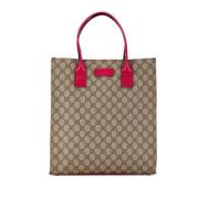 Gucci Vintage Pre-owned Tyg totevskor Beige, Dam