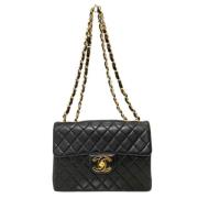 Chanel Vintage Pre-owned Laeder shoppers Black, Dam