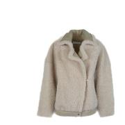 IRO Beige Kappor Stilfull Modell Beige, Dam