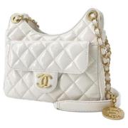 Chanel Vintage Pre-owned Laeder chanel-vskor White, Dam