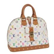 Louis Vuitton Vintage Pre-owned Canvas handvskor White, Dam