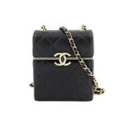 Chanel Vintage Pre-owned Laeder chanel-vskor Black, Dam