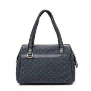 Louis Vuitton Vintage Pre-owned Canvas handvskor Blue, Dam