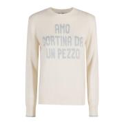 MC2 Saint Barth Stilren Crewneck Sweater White, Dam