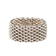 Tiffany & Co. Pre-owned Pre-owned Silver ringar Gray, Dam