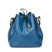 Louis Vuitton Vintage Pre-owned Laeder axelremsvskor Blue, Dam