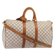 Louis Vuitton Vintage Pre-owned Canvas louis-vuitton-vskor White, Dam