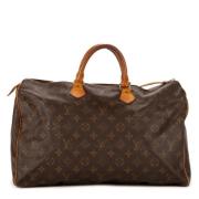 Louis Vuitton Vintage Pre-owned Belagd canvas handvskor Brown, Dam