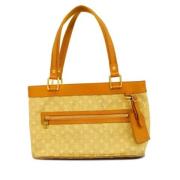 Louis Vuitton Vintage Pre-owned Tyg louis-vuitton-vskor Beige, Dam