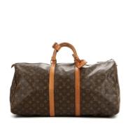 Louis Vuitton Vintage Pre-owned Belagd canvas handvskor Brown, Dam