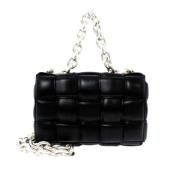 Bottega Veneta Vintage Pre-owned Laeder axelremsvskor Black, Dam