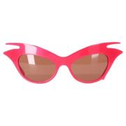 Dior Vintage Pre-owned Acetat solglasgon Red, Dam