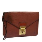 Louis Vuitton Vintage Pre-owned Laeder handvskor Brown, Dam