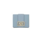 Armani Exchange Mini Dam Plånbok Blue, Dam