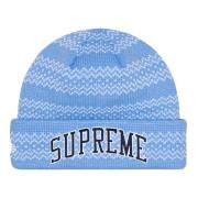 Supreme Blå Split Beanie Begränsad Upplaga Blue, Unisex