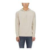 Paolo Pecora Ull Hoodie Tröja Beige, Herr