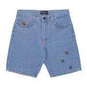 Propaganda Baseball Denim Shorts Blå Blue, Herr