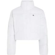 Calvin Klein Vit jacka med vattenavvisande finish White, Dam