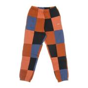 Obey Patchwork Fleece Sweatpants med Fickor Multicolor, Herr