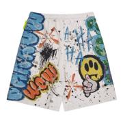 Barrow Bermuda i felpa Graffiti Print Multicolor, Unisex