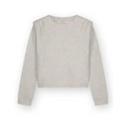 Homage Beige Sweater med Skulderdetaljer Beige, Dam