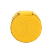 Chanel Vintage Pre-owned Laeder hem-och-kontorstillbehr Yellow, Dam