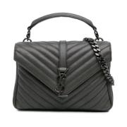 Yves Saint Laurent Vintage Pre-owned Laeder handvskor Gray, Dam