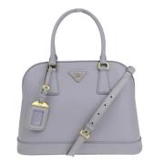 Prada Vintage Pre-owned Laeder handvskor Purple, Dam