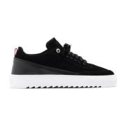 Mason Garments Svarta låga sneakers logotyp gummi Black, Herr