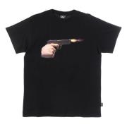 Propaganda Svart Gun Tee Kortärmad T-shirt Black, Herr