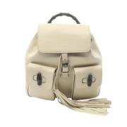 Gucci Vintage Pre-owned Laeder ryggsckar White, Dam