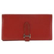 Hermès Vintage Pre-owned Laeder plnbcker Red, Dam